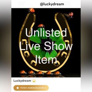 Giveaway Unlisted Item + Free Shipping During Show. Bundling is Appreciated.